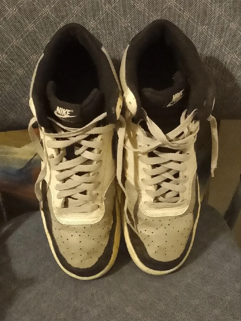 Nike Low-Top Sneakers in Black and Cream
